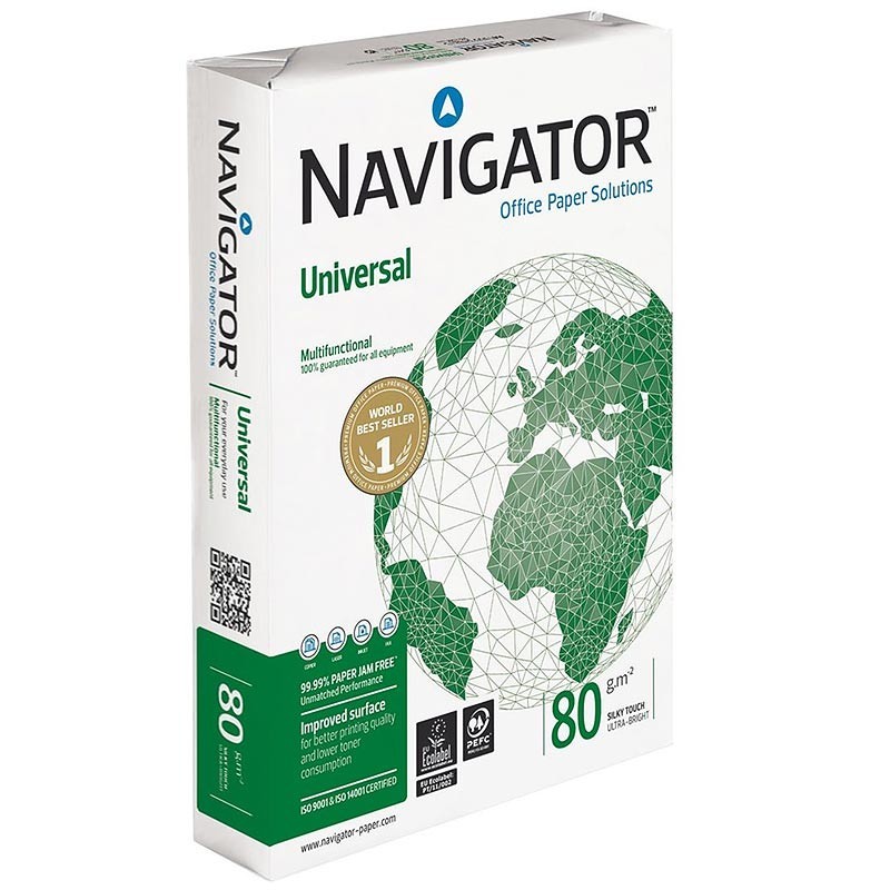 Paquete 500 Hojas Navigator Din A4 80gr