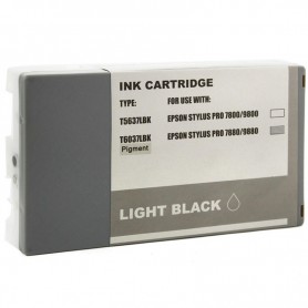 INK-PRO® CARTUCHO  COMPATIBLE PIGMENTADA EPSON T603700 NEGRO LIGHT (220 ML)