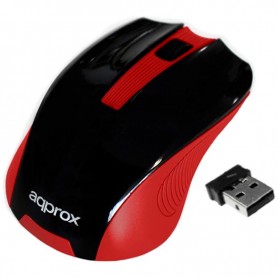RATON INALAMBRICO APPROX  APPWMER NEGRO/ROJO