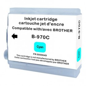 INK-PRO® CARTUCHO  COMPATIBLE BROTHER LC970 / LC1000 CYAN (26.6 ML)