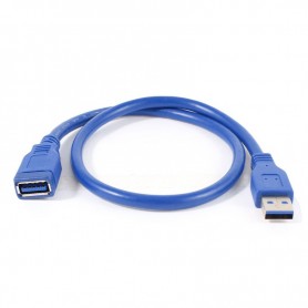 CABLE EXTENSION USB 3.0  M-H NANOCABLE 10.01.0901-BL 1M