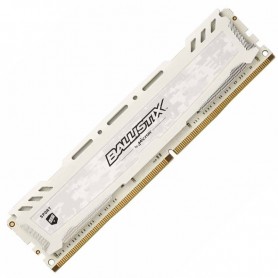 16GB MEMORIA CRUCIAL DDR-4 2666MHZ BALLISTIX SPORT LT WHITE BLS16G4D26BFSC