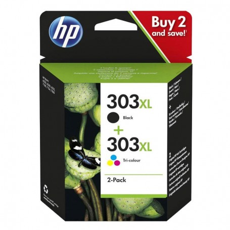 HP 303 XL NEGRO + NEGRO + COLOR - PACK DE 3 CARTUCHOS ORIGINALES (2 X 12ML 1 X 10ML) - 3YN10AE