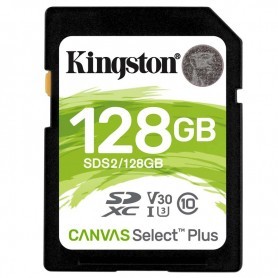 SD 128GB KINGSTON CANVAS SDS2/128GB HASTA 100MBPS + LPI*