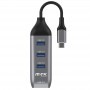 MTK HUB USB TYPE C A 4 USB 3.0 TG7191 12CM GRIS