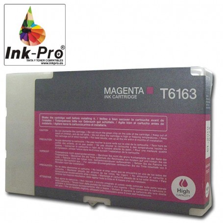 INK-PRO® CARTUCHO  COMPATIBLE PIGMENTADA EPSON T6163 (C13T616300) MAGENTA (3500 PAG)