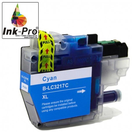 INK-PRO® CARTUCHO  COMPATIBLE BROTHER LC3217 (LC3217C) CYAN (10 ML)