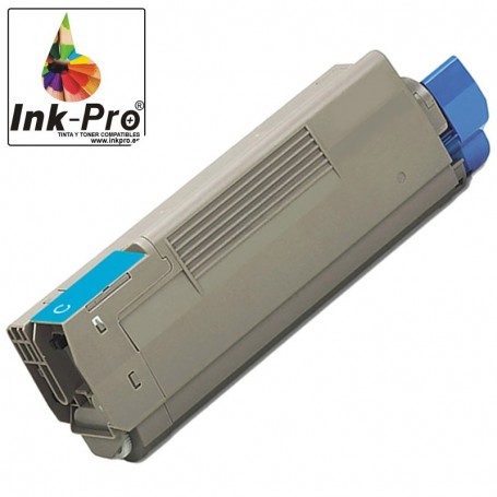 INK-PRO® TONER  COMPATIBLE OKI C612 (46507507) CYAN (6000 PAG)