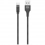 MTK CABLE USB A TYPE C TB1264 CARGA MAGNETICA 1M 2.4A NEGRO