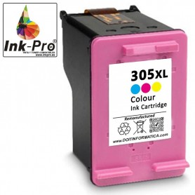INK-PRO® CARTUCHO  COMPATIBLE HP 305XL (3YM63AE/3YM60AE) COLOR (450 PAG)