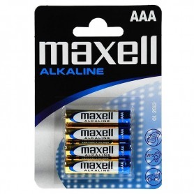 PILAS ALCALINAS MAXELL AAA PACK 4 UDS