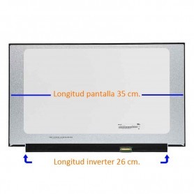 PANTALLA LED OEM 15.6" NT156FHM-N41 FHD SLIM (1920X1080) 30 PIN CONECTOR DERECHA 35 CMS SIN BRACKETS