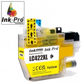 INK-PRO® CARTUCHO  COMPATIBLE BROTHER LC422XL AMARILLO (19 ML)
