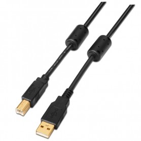 AISENS CABLE USB 2.0 PARA IMPRESORA A/M-B/M 5M A101-0011 NEGRO