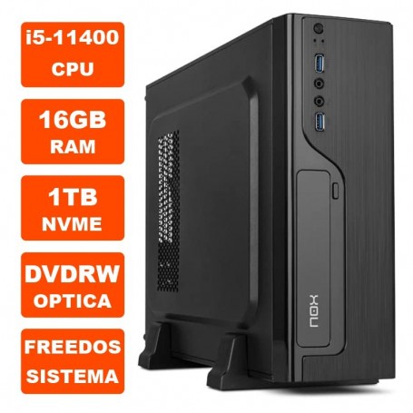 CPU MEGA OFFICE I5-11400 / 16GB RAM / NVME 1TB / DVDRW + LPI*