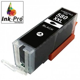 INK-PRO® CARTUCHO  COMPATIBLE CANON PGI580 XXL (1970C001 / 2078C001 / 2024C001) NEGRO (600 PAG)