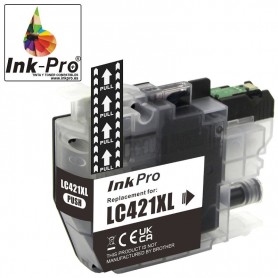 INK-PRO® CARTUCHO  COMPATIBLE BROTHER LC421XL NEGRO (12.5 ML)
