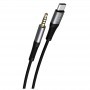 MTK CABLE AUDIO TYPE C A MINIJACK MACHO TB1287 1M NEGRO