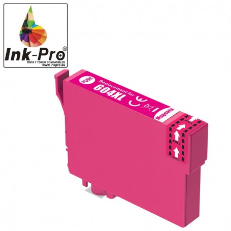 INK-PRO® CARTUCHO COMPATIBLE EPSON 604XL (C13T10H34010/C13T10G34010) MAGENTA (10 ML)