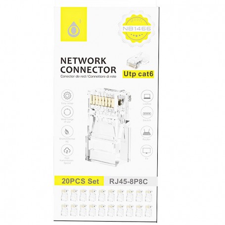 ONE+ CONEXION RJ45 CAT 6 NB1466 (BOLSA DE 20 UDS)