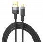 MTK CABLE USB A TYPE C TB1462 PREMIUM NYLON TRENZADO 5V 2.4A 2M NEGRO