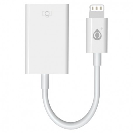 ONE+ CABLE ADAPTADOR OTG LIGHTNING A USB HEMBRA NB1340 13.5CM BLANCO