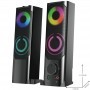 MTK ALTAVOCES GAMING 2.0  TF4195 CONVERTIBLES EN BARRA DE SONIDO 2XMINIJACK LED RGB 2X5WAT USB NEGRO