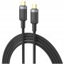 MTK CABLE TYPE C A TYPE C TB1468 PREMIUM NYLON TRENZADO 5V 3.4A 2M NEGRO