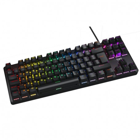 MTK  TECLADO MECANICO GAMING TG7238 NE 88KEYS LUZ RAINBOW CABLE 1.5M NEGRO