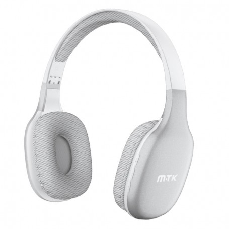 MTK AURICULARES BLUETOOTH 5.3 TC3275 CASCO BATERIA 300MAH PLATA