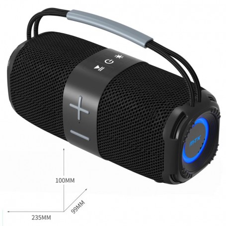 MTK ALTAVOZ BLUETOOTH 5.3 TF4209 HIFI TWS 8W*2 FM / USB / TF LED BATERIA 1500MAH NEGRO