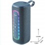 MTK ALTAVOZ BLUETOOTH 5.3 TF4206 HIFI TWS 5W*2 FM / USB / TF / AUX  LED BATERIA 1200MAH AZUL