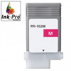 INK-PRO® CARTUCHO  COMPATIBLE CANON PFI102M (0897B001) MAGENTA (130 ML)