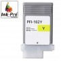 INK-PRO® CARTUCHO  COMPATIBLE CANON PFI102Y (0898B001) AMARILLO (130 ML)