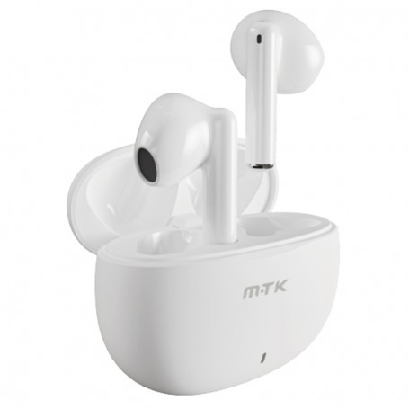 MTK AURICULARES BLUETOOTH 5.3 TC3257 30MAH*2 ESTUCHE DE CARGA 300MAH BLANCO