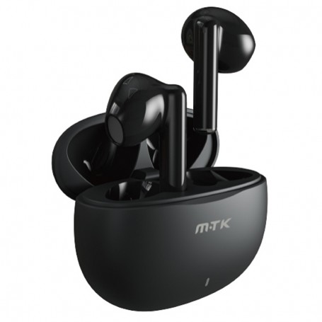 MTK AURICULARES BLUETOOTH 5.3 TC3257 30MAH*2 ESTUCHE DE CARGA 300MAH NEGRO
