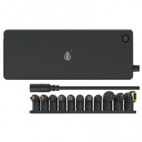 ONE+ AT007 NE - CARGADOR UNIVERSAL PARA PORTATIL 120W - AUTOMATICO - 11 CLAVIJAS - HASTA 7A - CABLE 2.2 M - NEGRO
