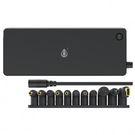 ONE+ AT007 NE - CARGADOR UNIVERSAL PARA PORTATIL 120W - AUTOMATICO - 11 CLAVIJAS - HASTA 7A - CABLE 2.2 M - NEGRO