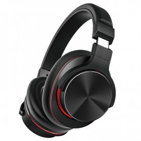 MTK TC3233 - AURICULARES BLUETOOTH 5.3 - MANOS LIBRES / FM / SD / AUX-IN / BATERIA 300MAH NEGRO / ROJO