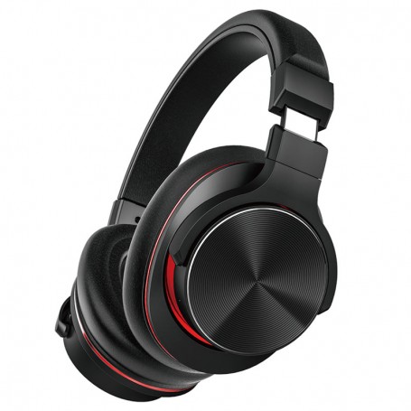 MTK TC3233 - AURICULARES BLUETOOTH 5.3 - MANOS LIBRES / FM / SD / AUX-IN / BATERIA 300MAH NEGRO / ROJO