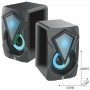 ONE+ ALTAVOCES 2.0 NF4075 2*3 WATT RMS LED RGB NEGRO