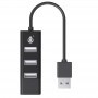 ONE+ HUB USB 4 PUERTOS USB 2.0 NG6052 FUNCION OTG NEGRO