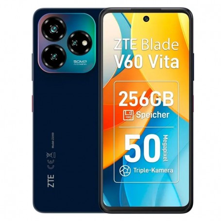 SMARTPHONE ZTE BLADE 6GB (+10GB) 256GB 6.6'' HD+ (1612X720) CAM50+8+0.3/8MPX ANDROID 13 5000 MAH DARK BLUE + LPI*