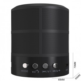 ONE+ NF4093 NE - MINI ALTAVOZ BLUETOOTH 5.0 - 3W - FM/AUX - MANOS LIBRES - 1H AUTONOMIA - NEGRO