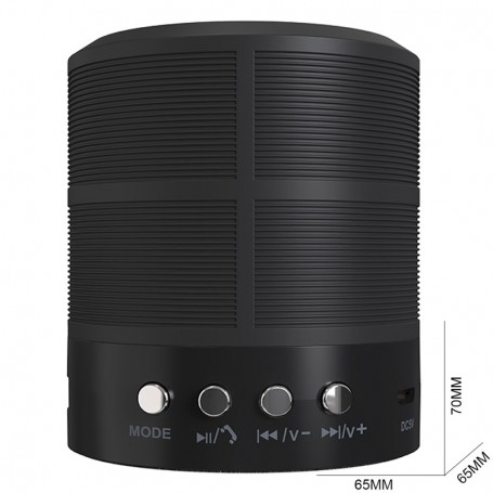 ONE+ NF4093 NE - MINI ALTAVOZ BLUETOOTH 5.0 - 3W - FM/AUX - MANOS LIBRES - 1H AUTONOMIA - NEGRO