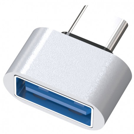 ONE+ NB1503 – MINI ADAPTADOR USB 3.1 GEN2 10GBPS 3A - TIPO USB-C/M-A/H - FUNCION OTG - PLATA