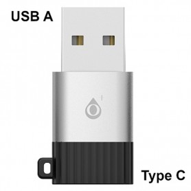 ONE+ NB1238 – MINI ADAPTADOR USB 3.2 GEN2 / USB 2.0 3A TIPO USB-C/H-A/M - ALUMINIO - NEGRO