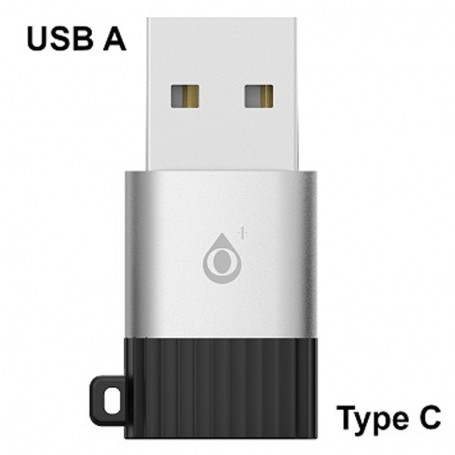 ONE+ NB1238 – MINI ADAPTADOR USB 3.2 GEN2 / USB 2.0 3A TIPO USB-C/H-A/M - ALUMINIO - NEGRO