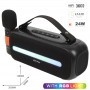 MTK TF4202 NE - ALTAVOZ BLUETOOTH 5.3 HIFI - 24W - MICROFONO INALAMBRICO - ILUMINACION LED -  AUTONOMIA 6.5H - NEGRO