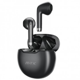 MTK TC3308 NE - AURICULARES BLUETOOTH 5.3 CON ESTUCHE DE CARGA - TWS - 4-5 HORAS AUTONOMIA - NEGRO